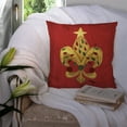 thumbnail image 3 of Christmas Fleur de lis Tree with lights Fabric Decorative Pillow, 3 of 4