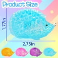 thumbnail image 3 of Hedgehog Squishy Sugar Ball, Slow Rise Squishy Sensory Fidget Toys, Glitter Stress Relief Sugar Balls for Party Favors, 3 of 4