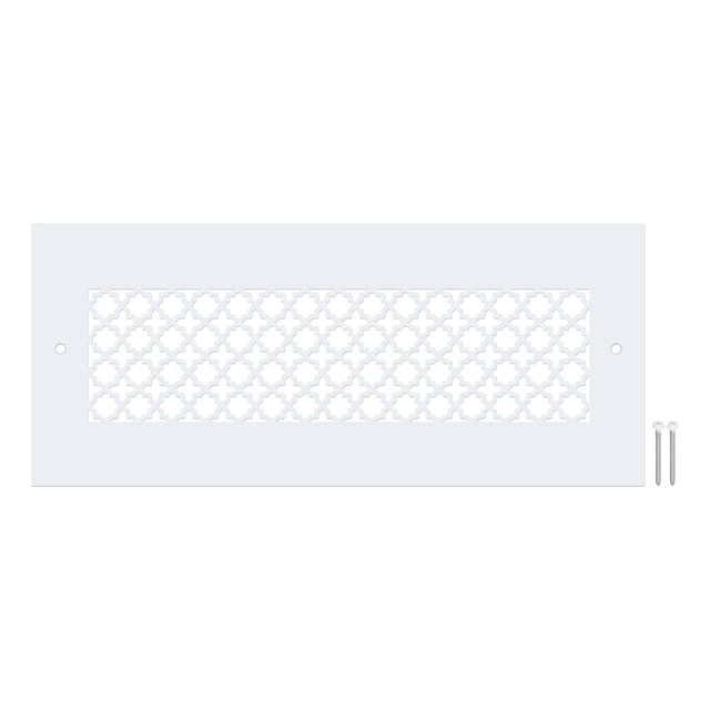 Cubierta de ventilación Uxcell para abertura de conducto de 11.5"x3.5", cubierta de agujero en pared de vidrio acrílico