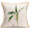 thumbnail image 3 of Set of 4 Watercolor Style Wild Floral Throw Pillow Covers Vintage Green Herb Plant Farmhouse Decorative Throw Pillow Case Parsley Rosemary Thyme Cushion Cover for Home Sofa 18" x 18" (4pc Herb Floral), 3 of 6
