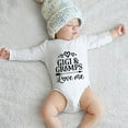 thumbnail image 3 of Gigi And Gramps Love Me Romper for Girls Long Sleeve Boy Baby Outfits White Boy Romper 18-24 Months, 3 of 5