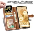 thumbnail image 3 of Wallet Case for Google Pixel 6 2021 Case, Pixel 6 Cover 6.4 inch, Allytech PU Leather Flip Stand Credit Card Pocket Holder Stand Hand Strap Magnetic Snap Purse Case for Pixel 6 2021, Brown, 3 of 4