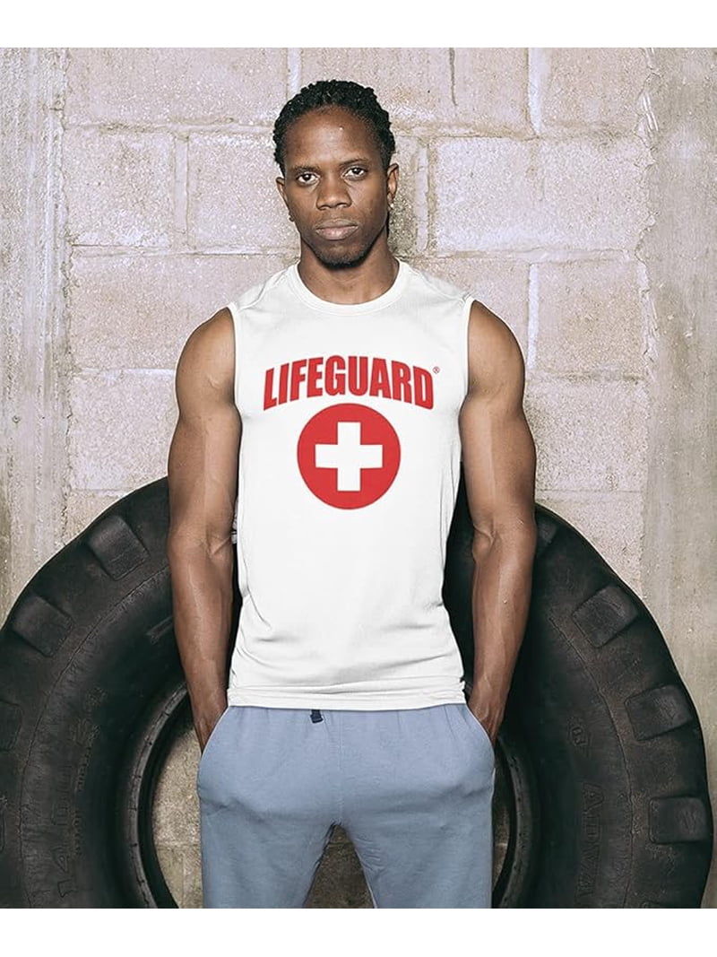 Officially Licensed Lifeguard Muscle Tank, Tee Shirt For Men