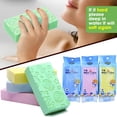 thumbnail image 3 of Exfoliante, esponja de ducha para el cuerpo del baño, removedor de esponja para piel muerta para adultos, bebés, mujeres embarazadas, 2 piezas de colores aleatorios, 3 of 7
