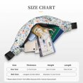 thumbnail image 4 of Easygdp Watercolor Wildflowers 1 Fanny Pack for Men Women,Fashion Waist Packs,Travel Hiking Chest Bag Daypack, 4 of 7