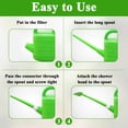 thumbnail image 5 of Aovky 1 Gallon Watering Can for Indoor and Outdoor Plants, Plastic Watering Can with Removable Long Spout and Stainless Steel Sprinkler Head, Indoor Plant Watering Can for Flowers Gardening (Green), 5 of 7