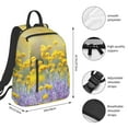 thumbnail image 3 of Naloa Flowers And Butterflies Print Lightweight DayBackpack Suitable for school, work, shopping, travel, etc., 3 of 5