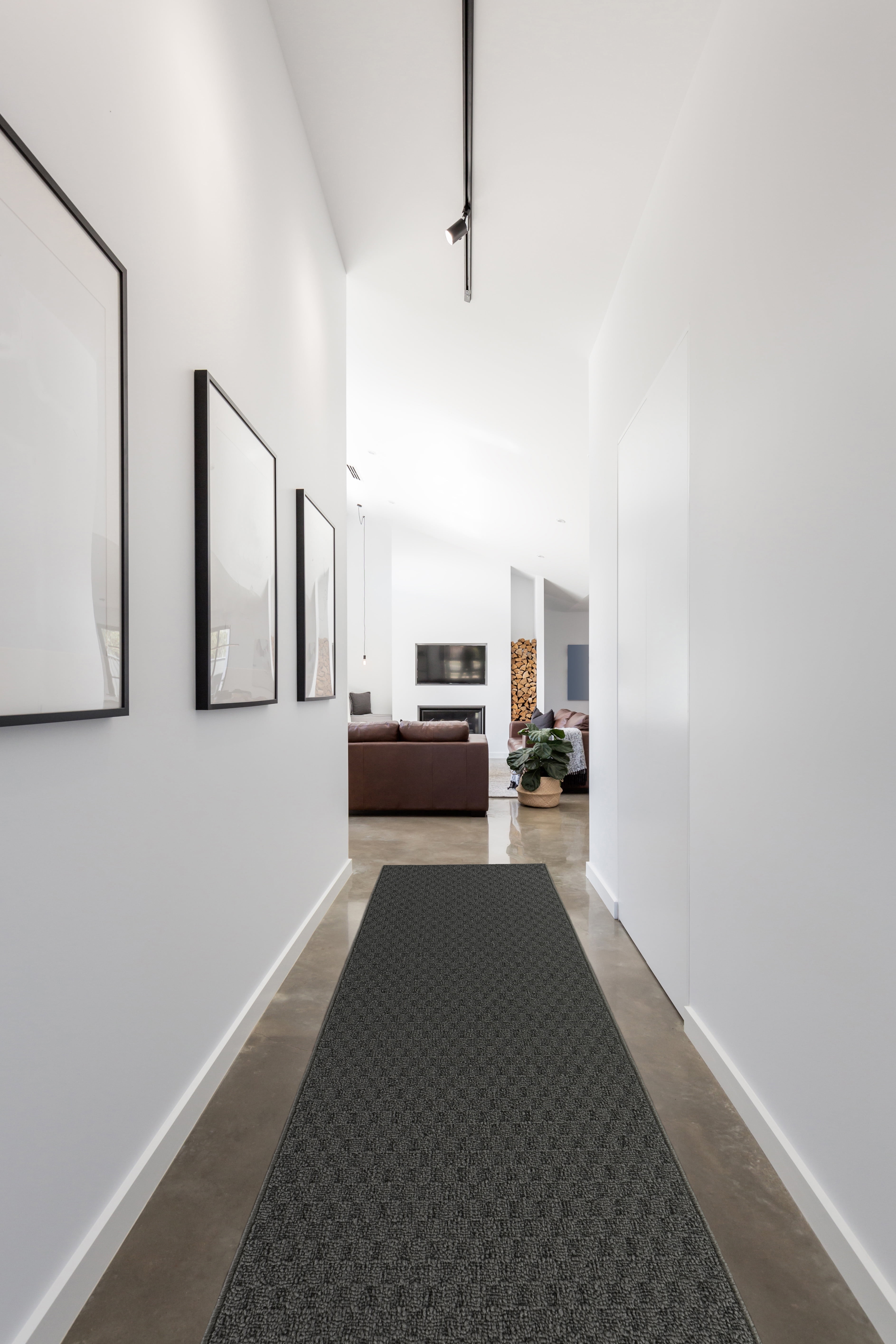 Garland Rug Town Square Cinder Gray Indoor Runner Rug, 3' x 8'
