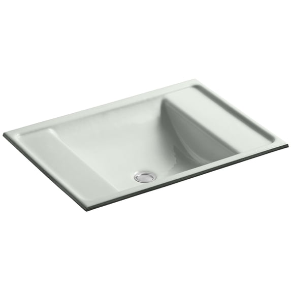 Kohler K-2838 Ledges 13" Cast Iron Undermount Bathroom Sink - Sea Salt