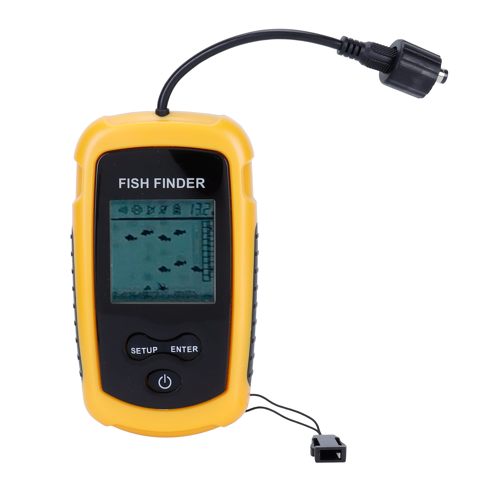 Portable Fish Depth Finder, Fish Finder Multifunctional 5 Level Sensitivity  Adjustment Alarm Function Sonar Sensor For Kayak For Father For Ice Fishing  