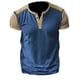 thumbnail image 4 of pstuiky camisetas de manga corta para hombre, Blusas versátiles de moda con botones, cuello redondo y manga corta para hombre ropa de hombre s, 4 of 9