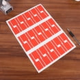 thumbnail image 3 of EeaseCA 10Pcs Durable A4 Self-adhesive Sticker Creative Identification Tags (Red), 3 of 7
