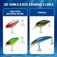 thumbnail image 2 of HLONK Leurres de Pêche Attractifs pour Boîte de Matériel pour Bar Truite 302 Unités, 2 of 7