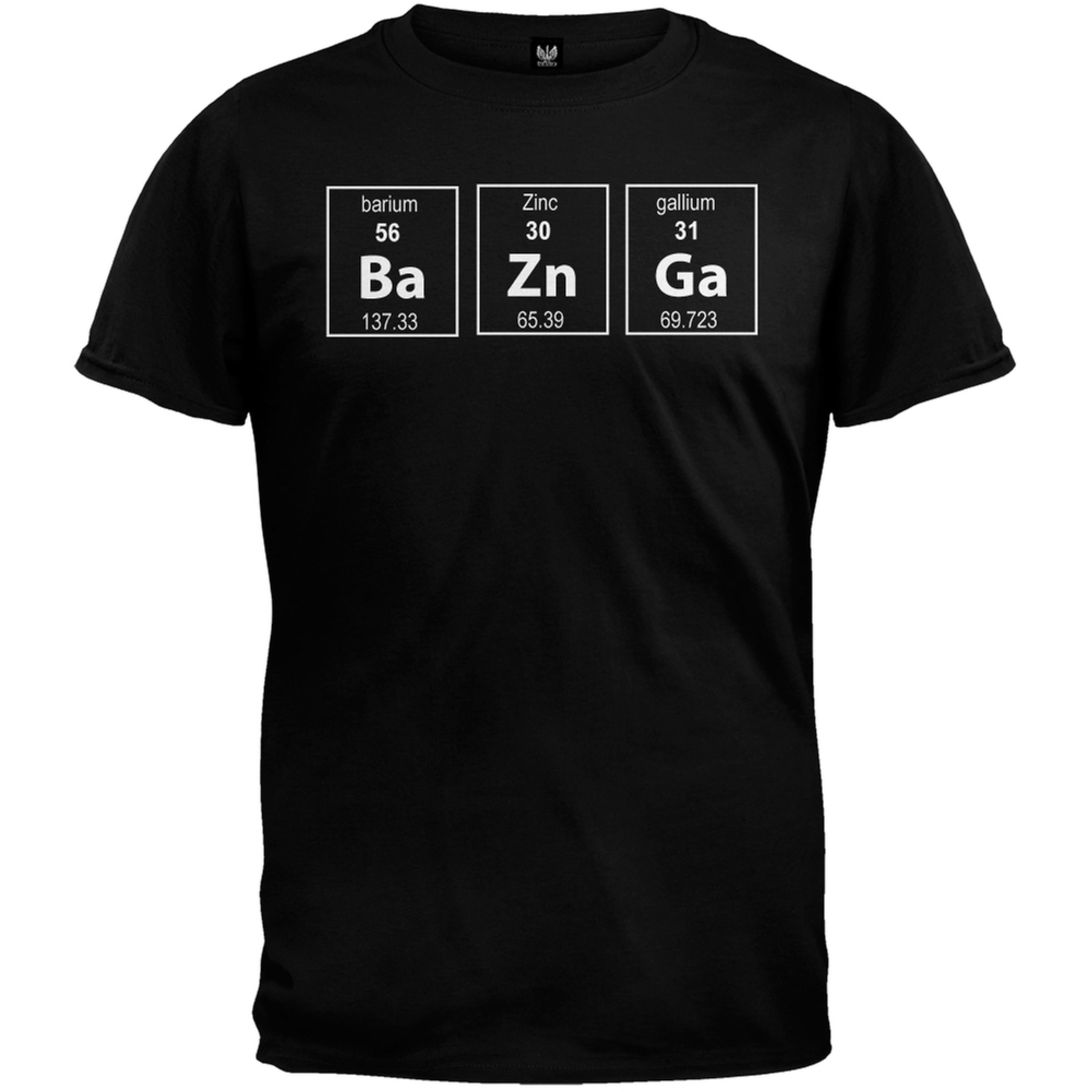 Bazinga Periodic Table Black T-Shirt - Medium - Walmart.com