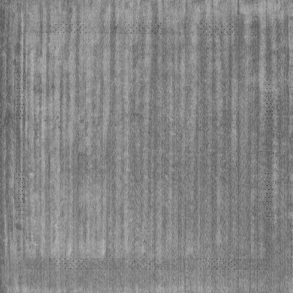 Ahgly Company Indoor Square Abstract Gray Contemporary Area Rugs, 6' Square
