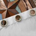 thumbnail image 4 of Homewish Vintage Stars Kitchen Curtains,Rustic Farmhouse Cabin Black Out Curtains Pack of 2 (42x63 Each),Brown, 4 of 6