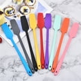 thumbnail image 6 of Long Handle Silicone Spatula Baking Cooking Multi-Purpose Kitchen Tool Non-Stick Butter Chocolate Flour Scraper, Comfortable Round Grip For Easy Operation Integrated Design, Food, 6 of 6