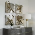 thumbnail image 2 of Maklaine Contemporary Metal Wall Art in Gold/Silver (Set of 2), 2 of 4
