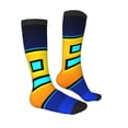 thumbnail image 4 of Lsque Geometry Dash Printed Crew Socks Men's Women's LightWeight Thin Casual Calf Socks ,Knee High Socks,Cotton Socks, 4 of 9