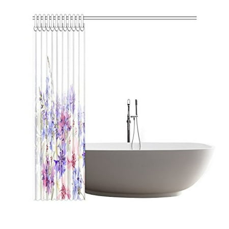 Gckg Lavender Shower Curtain Purple Pink Cornflowers Classic