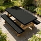 thumbnail image 1 of Juego de fundas para mesa y sillas de patio | Funda impermeable para muebles de exterior (mesa y bancos) | Funda protectora para mesa y sillas de picnic, 1 of 6