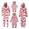 thumbnail image 1 of Pyjamas de Noël Reindeer, Tenues de Famille Assorties, Pyjamas de Noël de Haute Qualité pour un Style Familial Cohérent (Rouge), 1 of 4