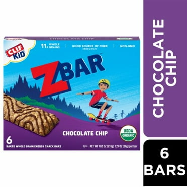2X - Zbar Chocolate Chip Organic Snack Bars 6 ct