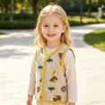 thumbnail image 6 of NIEWTR Baby Boys Girls Fleece Vest Button Down Sleeveless Jacket Cute Kids Fall Winter Waistcoat Outerwear with Pocket, 6 of 8