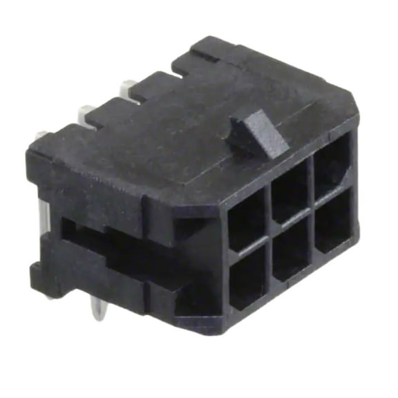 Pack of 4 0430450602 Connector Header Through Hole, Right Angle 6 position 0.118 (3.00mm) :Rohs 43045-0602