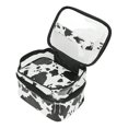 thumbnail image 3 of Bolsa de maquillaje Bolsa de maquillaje portátil Patrón de vaca Bolso de viaje de negocios Bolsa impermeable Pu, 3 of 5
