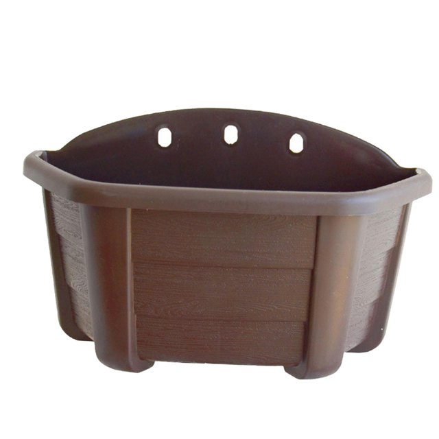 Maceta colgante para flores, maceta montada en la pared para jardín, balcón, decoración del hogar Café