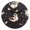 Black, variant on White Duck Pattern Wall Clock 10in Round Artistic Oil Painting Home Decor Desk Table Clock