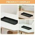 thumbnail image 3 of OULII 2Pcs Grey Foldable Bathroom Shelf Metal Wall Mounted Vanity Storage and Shower Organizer, 3 of 8