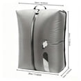 thumbnail image 3 of Vacuum Storage Bag, Waterproof Moisture Resistant Gray, 1 Pack Portable Travel Compression Pouch, For Outdoor Camping Business Trip Luggage Organizer Save Space For Clothes Bedding, 3 of 6