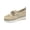 Beige, variant on DLONGLI Women's Orthopedic Arch Support Wide Width Slip On Loafer Walking Shoes Air Cushion Metal Chain Decor Breathable Knit Mesh Casual Work Shoes for All Day Wear