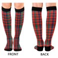 thumbnail image 4 of FORMRS Womens Knee High Socks Casual Long Thick Travel Daily Wear, 2 Pairs, Red and Blue Pattern, 4 of 6