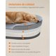 thumbnail image 4 of Feandrea Cama para Perros Grandes, 106 x 76 x 18 cm, Funda Extraíble y Lavable, Forro Repelente al Agua, Bordes Elevados, Gris Claro, 4 of 5