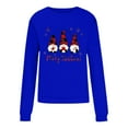 thumbnail image 4 of Plus Size Tops Women's Christmas Printed Casual Long Sleeve Crewneck Sweatshirt for Holiday Celebrations and Everyday Wear, 4 of 4