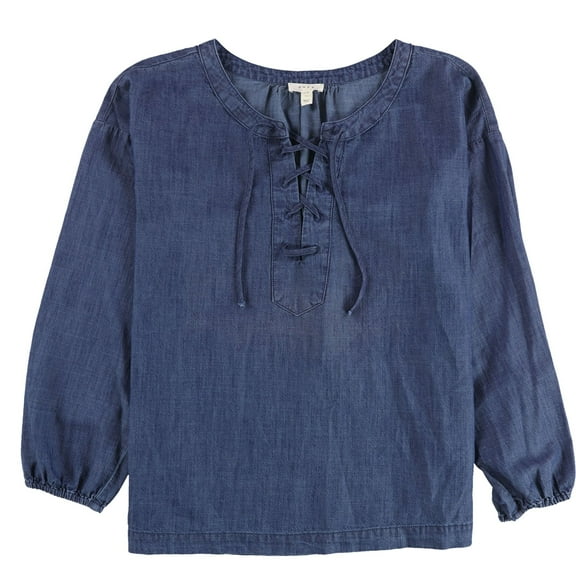 Soft Joie Womens Andiva Knit Blouse, Blue, X-Small