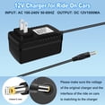 thumbnail image 3 of LujingZ 12V Battery Charger for Dynacraft - Branded Mercedes & Lamborghini - inspired Electric Kids' Ride - On Cars - Fast Charging, Durable - Ideal for Indoor & Outdoor Fun, 3 of 7