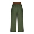 thumbnail image 6 of BLVB Women's Wide Leg Pants High Waisted Lace up Palazzo Pants Solid Color Casual Loose Flowy Lounge Trousers, 6 of 7