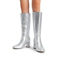 thumbnail image 4 of DREAM PAIRS Women's Knee-High Heeled Boots, Zip-Up Fashion Dress Boots, 4 of 8