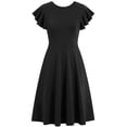thumbnail image 4 of Vestido de Verano con Cuello en V, Elegante Plisado Casual, Vestido sin Mangas para Mujeres, 4 of 7