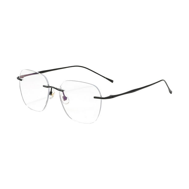 Gafas para ojos gafas elegantes informales sin montura para festivales fiestas vacaciones ocio Negro Bodega Aurrera en linea