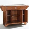 thumbnail image 1 of Pemberly Row Contemporary Wood Kitchen Island in Cherry & Silver, 1 of 7