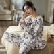 thumbnail image 4 of Pijamas de franela con dibujos animados para Mujer, ropa de dormir elegante, conjuntos de pijama de lana Coral, ropa de casa a la moda para invierno, 4 of 5