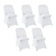 thumbnail image 1 of 5 fundas de licra para sillas plegables, fundas plegables, fundas elásticas para sillas blanco, 1 of 9