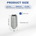 thumbnail image 2 of Uxcell Ball Point Set Screws, 304 Stainless Steel Hex Socket Spring Ball Point Grub Screws 10 M6x12mm, 2 of 7