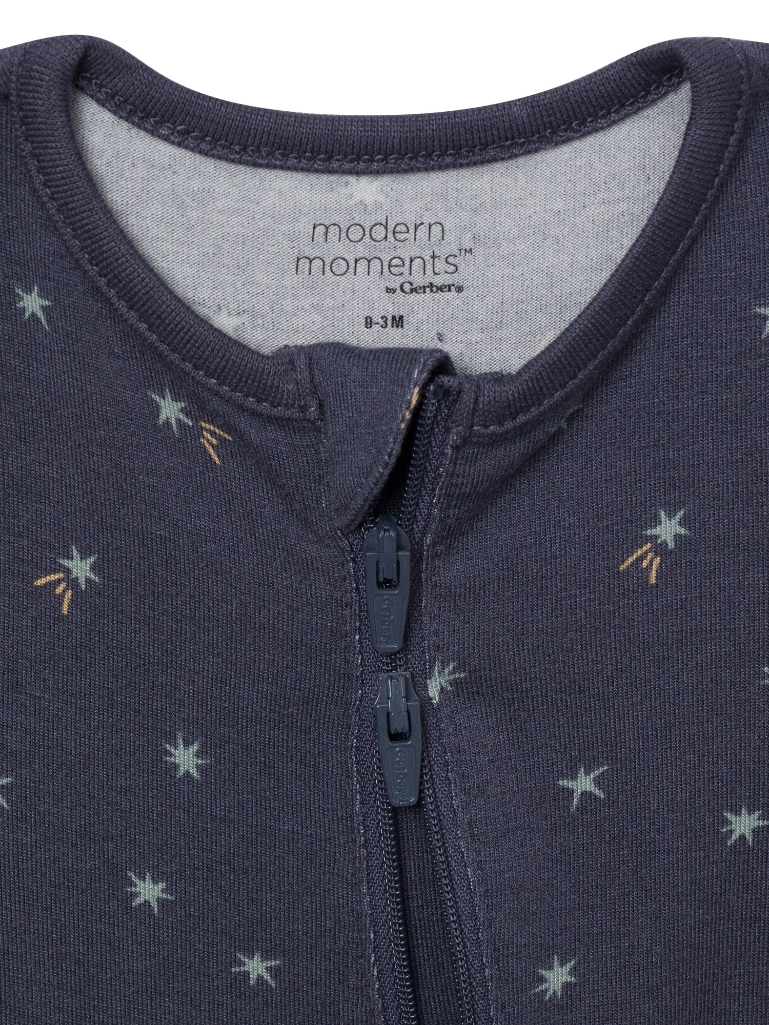 Modern Moments by Gerber Neutral Two-Way Zip Viscose Coverall, 2-Pack, Sizes Newborn - 24 Months