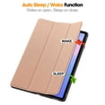 thumbnail image 3 of Allytechgroup Case for Samsung Galaxy Tab S10 Ultra 14.6 Inch 2024 SM-X920 X926B, Trifold Stand Slim Fit with S Pen Holder Cover Auto Sleep Wake Protective PU Leather TPU Inner Shell, Rosegold, 3 of 8